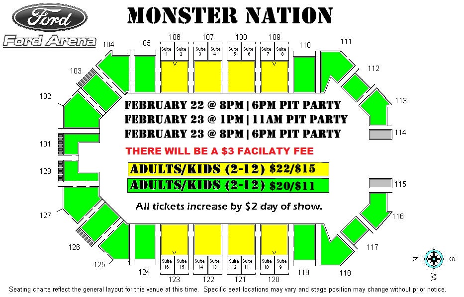 Monsters Seating Chart