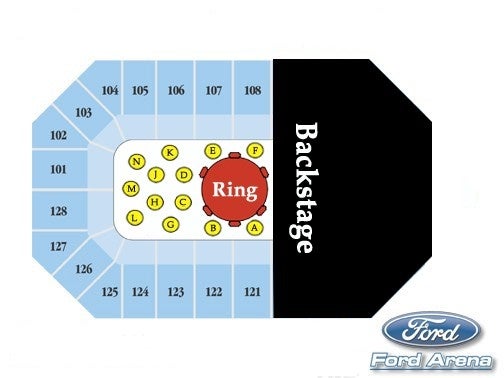 Ford Pavilion Seating Chart